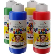 Esranın Dünyası 4'lü Ana Renkler Parmak Boyası Seti