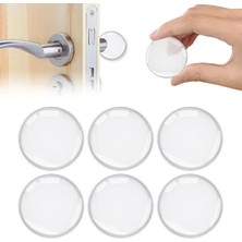 Esranın Dünyası 6 Adet Şeffaf Silikon Kapı Stoperi Seti, Kendinden Yapışkanlı ve Tekrar Kullanılabilir