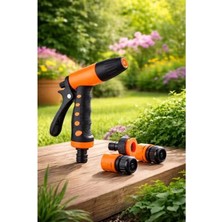 Esranın Dünyası 4'lü Paket Profesyonel Bahçe Hortum Tabancası, Çok Fonksiyonlu