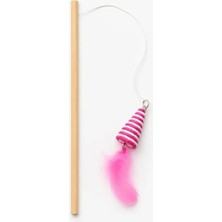 Esranın Dünyası Dayanıklı Kedi Oltası - Koni Uçlu, Tüylü Oyun Çubuğu