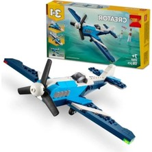 Esranın Dünyası 3'ü 1 Arada Uçak Yapım Seti - Yarış Uçağı, Jet ve Helikopter Modeli