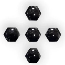 Esranın Dünyası Siyah Tekerlek Bijon Kapağı, 5 Adet, 1Z0601173, 2006-2010 Uyumlu