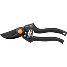 Nuvvo Fiskars Bypass Bıçaklı Budama Makası, Kesme Çapı: 2,6 Cm, Yapışmaz Kaplamalı Yüksek Kaliteli Çelik Bıçaklar, Uzunluk: 22,5 Cm, Siyah/turuncu, Pro, P90, 1001530