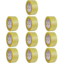 Esranın Dünyası 10 Adet Şeffaf Koli Bandı - 45 mm x 100 Mt, Güçlü Yapışkanlı