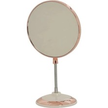 Esranın Dünyası Çift Taraflı Masaüstü Büyüteçli Makyaj Aynası - Profesyonel Yuvarlak