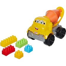 Esranın Dünyası Çocuklar Için Eğlenceli Çimento Kamyonu Blok Seti (20 Parça)