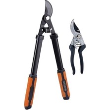 Nuvvo Black+Decker Dal Budama Makası - 2 Adet - Dal Makası 53,3 cm - Bahçe Makası 20,3 cm - Siyah/turuncu