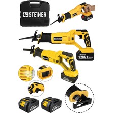 Akülü Testere Makinesi, Kömürsüz Motor, Ahşap ve Demir Kesim, Sarı