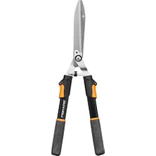 Nuvvo Fiskars Teleskopik Çit Budama Makinesi, Softgrip Saplar, Yüksek Kaliteli Çelik Bıçaklar, Uzunluk: 63-83 Cm, Siyah/turuncu, HS13, 1027527