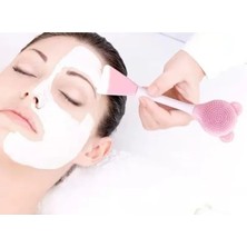 Esranın Dünyası Silikon Yüz Temizleme Fırçası ve Maske Spatulası Seti