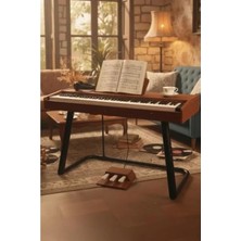 Esranın Dünyası Taşınabilir Dijital Piyano - 88 Tuş, Bluetooth, Stand ve Kulaklık ile