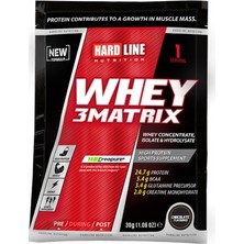 Hardline Nutrition Whey 3Matrix 30gr 1 Adet Çikolata Aromalı Whey Protein Konsantresi