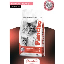 Pancho Tavuklu Kısırlaştırılmış Kedi Maması 15 kg