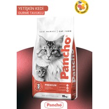Pancho Renkli Tavuklu Yetişkin Kedi Maması 15 kg