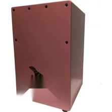 Esranın Dünyası Pembe Renkli Ahşap Tap Gövde Cajon, Dayanıklı ve Şık
