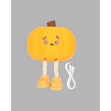 Akinco Şarjlı Pumpkin LED Masa Lambası Zamanlayıcılı Dokunmatik