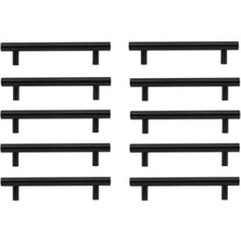 Esranın Dünyası Mat Siyah Metal Kapak Kulpu 96 Mm, 10 Adet