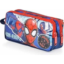 Esranın Dünyası Su Itici Özellikli Çift Gözlü Kalem Çantası - Spiderman Temalı
