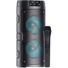 Esranın Dünyası Karaoke Hoparlör, Rgb Işıklı, 33 Cm, Kablosuz Mikrofon