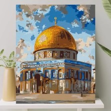 Esranın Dünyası Sayılarla Boyama Tuval Seti Fırça ve Boya Dahil (Çıtalı) 40X50 cm