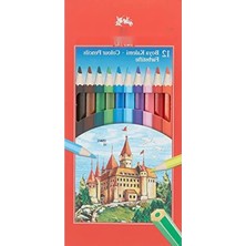 Esranın Dünyası Kaliteli Renkli Boya Kalemleri Seti, 12 Canlı Renk, Dayanıklı Uçlar