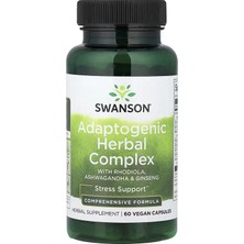 Swanson Adaptogenic Herbal Complex With Rhodiola Astragalus Ginseng 60 Vegan Capsules