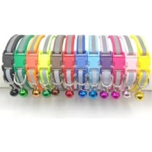 Esranın Dünyası Reflektörlü Zilli Kedi Boyun Tasması - 19X1 Cm, Turkuaz