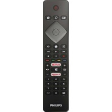 Philips Orjinal Kumanda Netflix - Rakuten Tuşlu LCD LED Tv Uyumlu Kumanda Siyah Renk