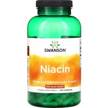 Swanson, Niacin, 500 Mg, 250 Capsules