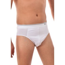 Tutku Elit 3 Adet Elit Likralı Kemerli Elasthan Erkek Slip Beyaz 1351
