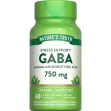 Nature's Truth Ga.ba 750 Mg 60 Caps