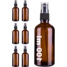 Esranın Dünyası 100 ml Sızdırmaz Kapaklı Kahverengi Cam Şişe - 6 Adet