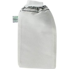 Esranın Dünyası Ince Beyaz Lastikli Vücut Kesesi - Türk Hamamı Koleksiyonu