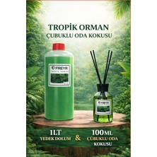 Freyr Tropik Orman Bambu Çubuklu Oda Kokusu 100 ml + 1 Lt Yedek Dolum Likiti