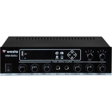 Binbir Göz Bilgisayar Westa WM-605U 100W 2 Kanallı Mixer Amfi