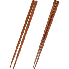 Nuvvo Sosoport 2 Çift Japon Tarzı Ahşap Çubuklar Ev ve Restoran Kullanımı Için Sağlam Taşınabilir Seti