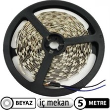 Cata 5 Metre Beyaz Işık İç Mekan Şerit LED 12 Volt Enerji Tasarruflu Aydınlatma