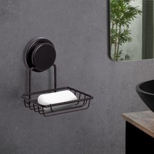 Okyanus Home Siyah Kuru Sabunluk Sihirli Yapışkan Malzeme ile Suya Dayanıklı ve Şık Tasarım