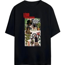 Von Labas Leon The Proffessional Hayranlarına Özel Tasarımlı Unısex Oversıze Pamuklu T-Shırt