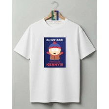 Von Labas Premium Baskı South Park Temalı %100 Pamuklu Bisiklet Yaka Tişört