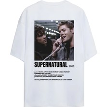 Von Labas Supernatural Unısex Oversıze T-Shırt (Sırt ve Göğüs Tasarımlı)
