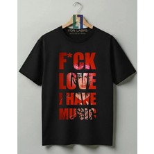 Von Labas Lil Peep Hellboy Özel Tasarım Baskılı %100 Pamuklu Unisex Tişört