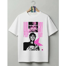 Von Labas Lil Peep Hellboy Özel Tasarım Baskılı %100 Pamuklu Unisex Tişört