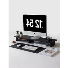 Esranın Dünyası Ahşap Monitör Standı, Bilgisayar Yükseltici, Ceviz Renk