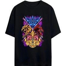 Von Labas Yu-Gi-Oh! Tutkunlarına Özel Unisex Oversize Pamuklu Tişört