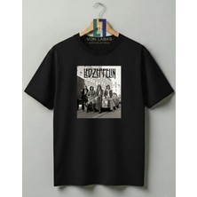 Von Labas LED Zeppelin Tasarımlı Unisex %100 Pamuklu Premium Tişört
