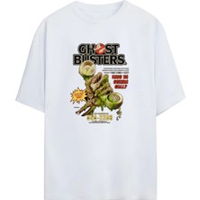 Von Labas Ghostbusters Hayalet Avcıları Tasarımlı Unisex %100 Pamuklu Oversize Tişört