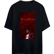 Von Labas Brıan Moser - Dexter Tasarımlı Unısex Oversıze Pamuklu T-Shırt