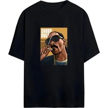 Von Labas Snoop Dogg Unısex Oversıze Pamuklu Tshırt