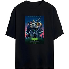 Von Labas Tim Burton'ın Hültleşmiş Filmi "beetlejuice" Hayranlarına Özel Tasarlanmış Unisex Pamuklu Tişört